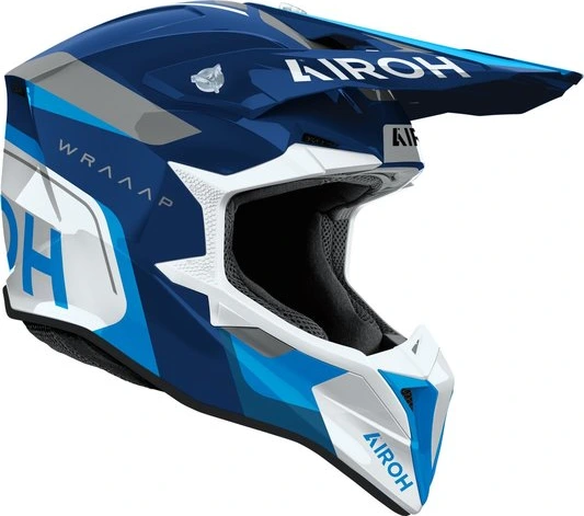 Airoh Helmet Wraaap Conquer Blue gloss, L
