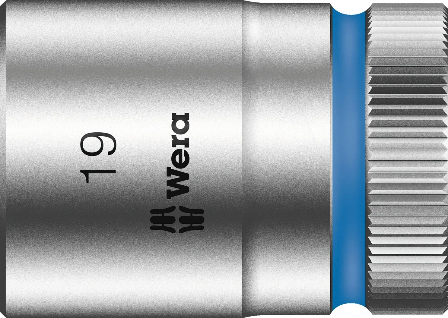 Wera Zyklop 1/2" socket - Metric 19.0, 19 mm, Chrome