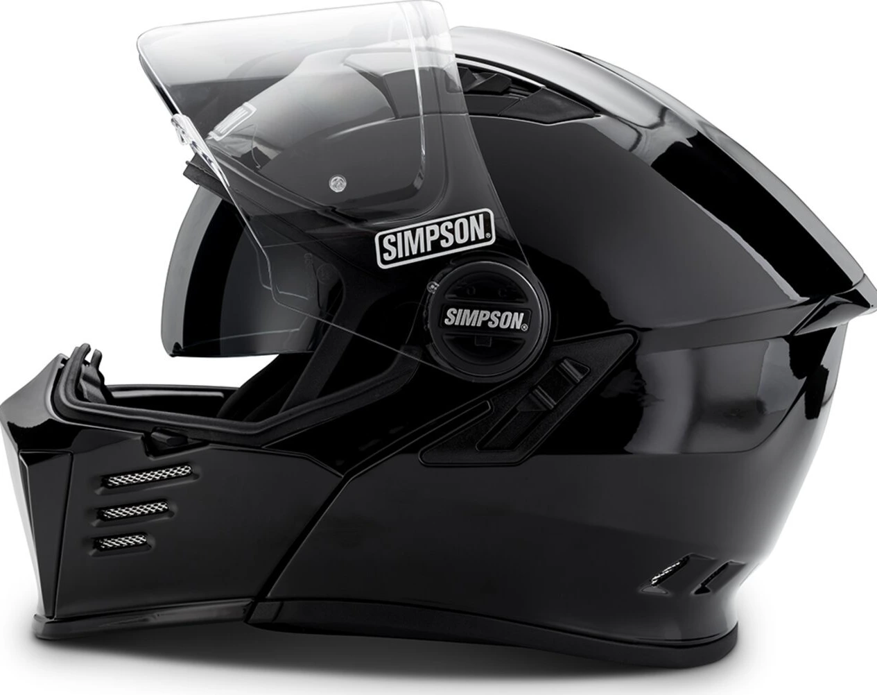 Simpson Darksome helmet, black metal, M, Gloss