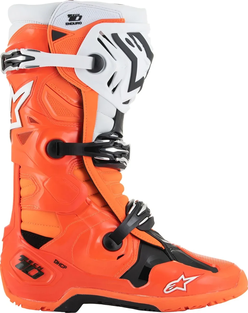BOOT TECH 10 ENDURO ORANGE FLUO/BLACK/WHITE 7