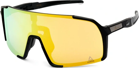 AMOQ Asteroid Sunglasses Black - Gold mirror