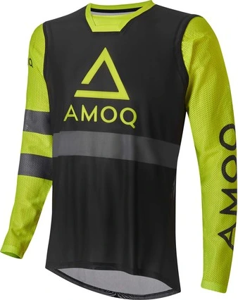 AMOQ Airline Mesh Jersey Black/HiVis, XS