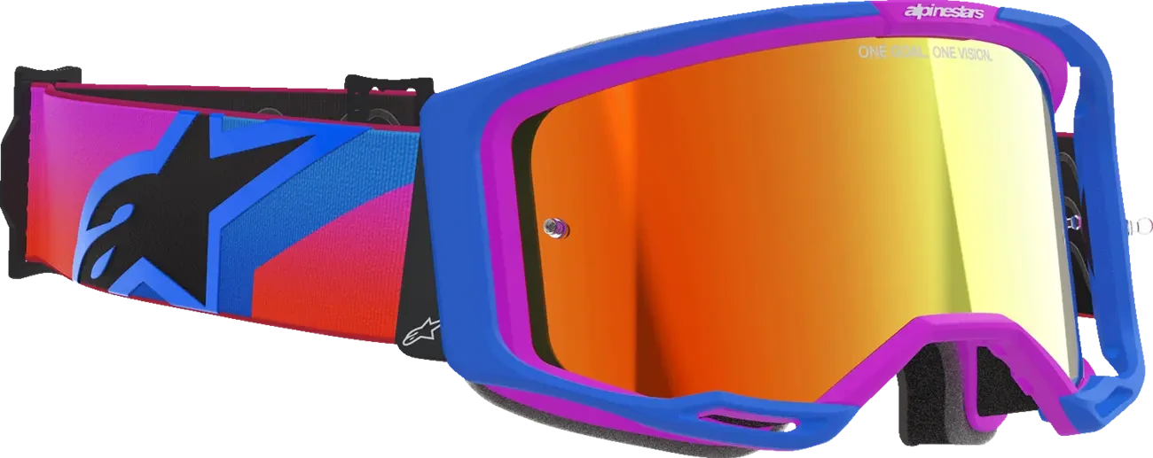 GOGGLE VISION 8 CORP BLUE/PURP/ORG MIRROR-RED