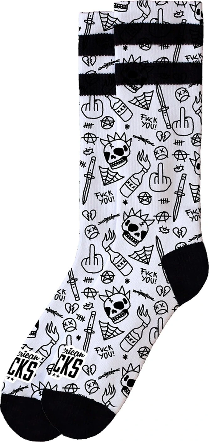 American Socks No Direction Signature socks, Black, S/M