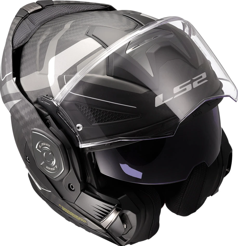 LS2 FF901 ADVANT X CARBON HORIZON Helmet - XL, Silver Grey