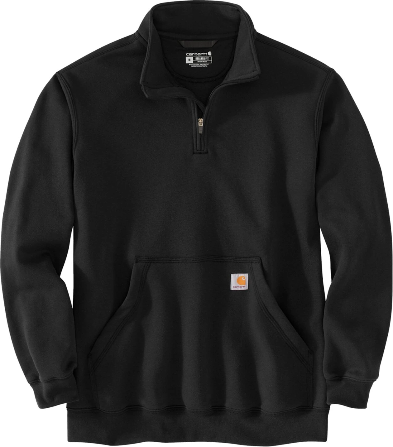 Carhartt Quarter-Zip sweatshirt, Black, S