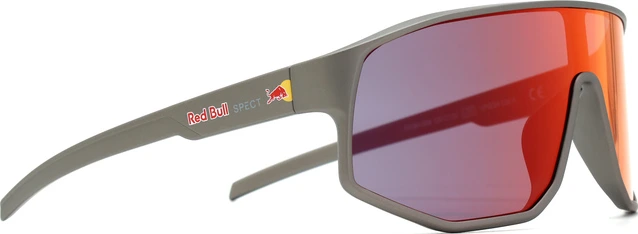 Spect Red Bull Dash Sunglasses Matt Metal Grey w Blue/Red/Purple Mirror lens