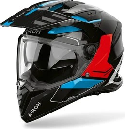 Airoh Helmet Bandit Tune blue/red gloss, S