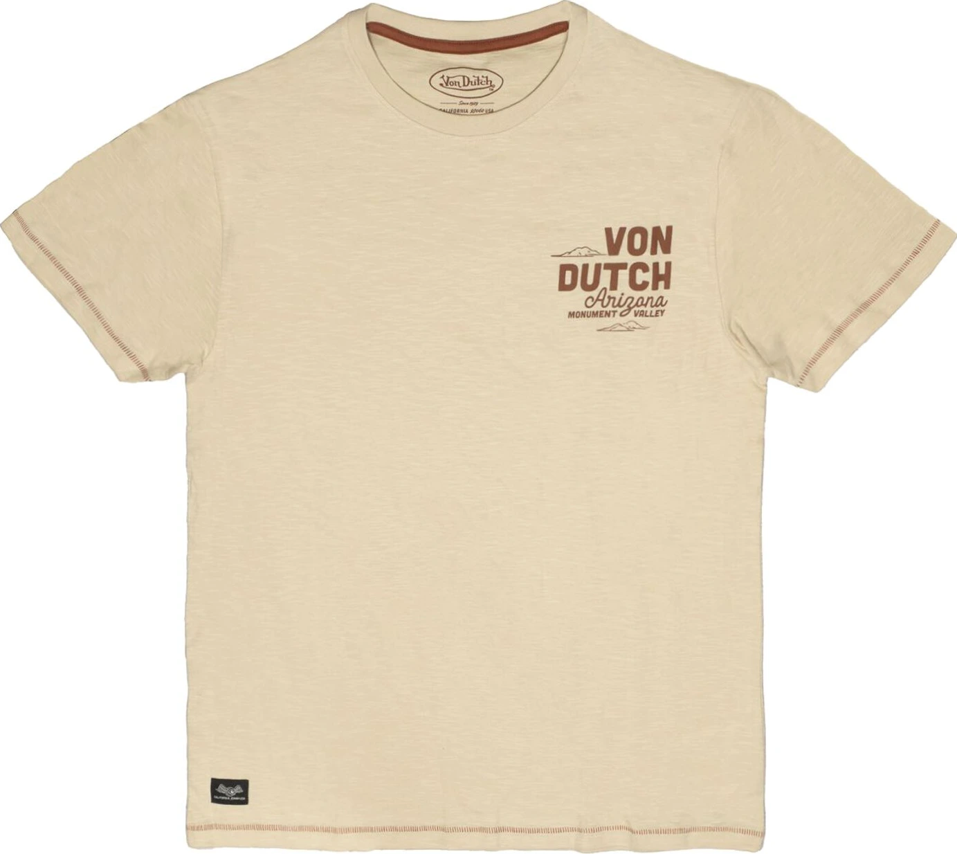 Von Dutch Arizo t-shirt, Cream, L