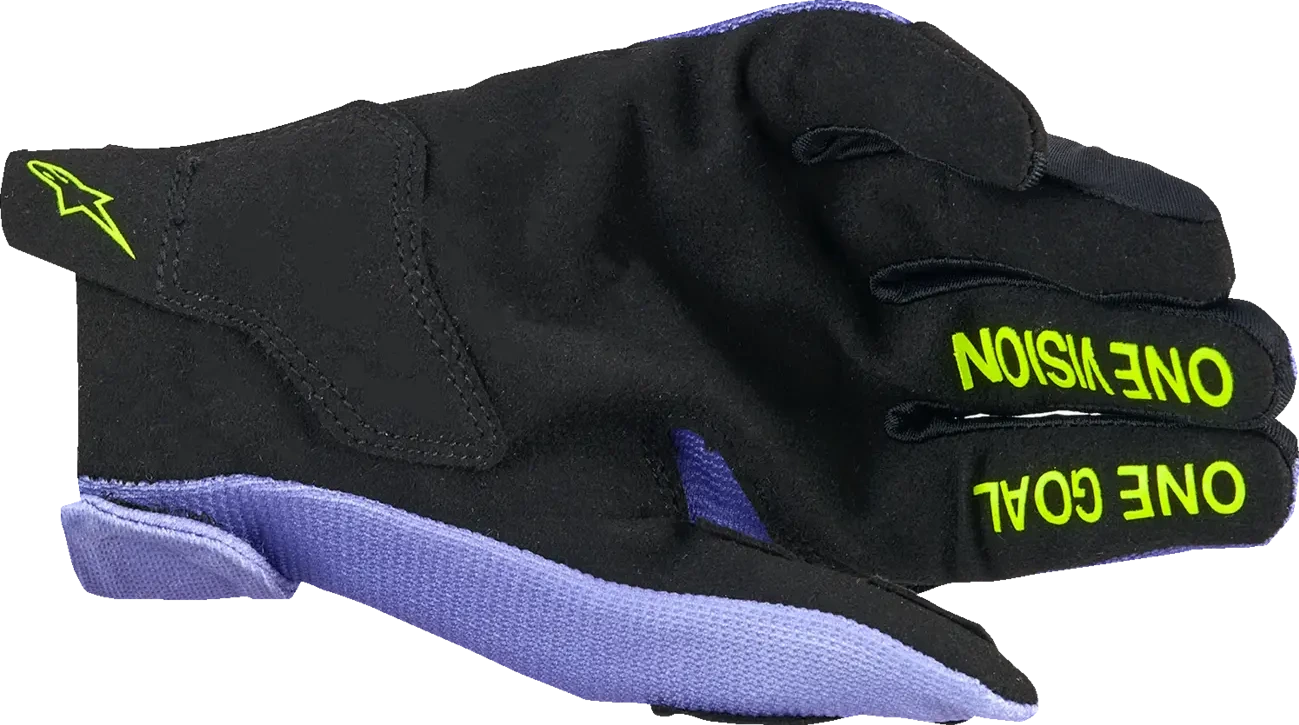 GLOVES YTH RADAR PURPLE/YELLOW 2XS