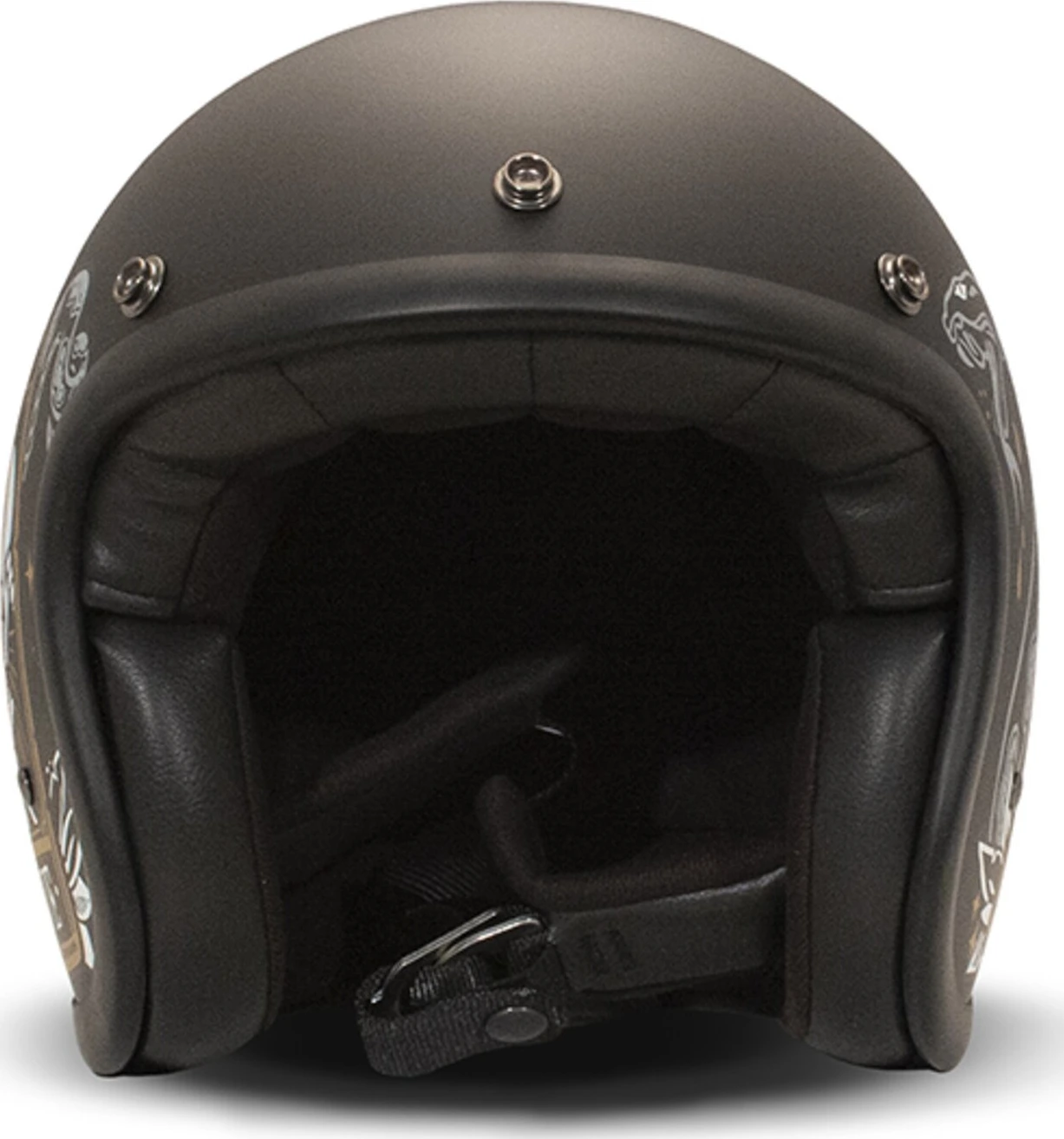 DMD Retro helmet Cards, Black, XS, Matte