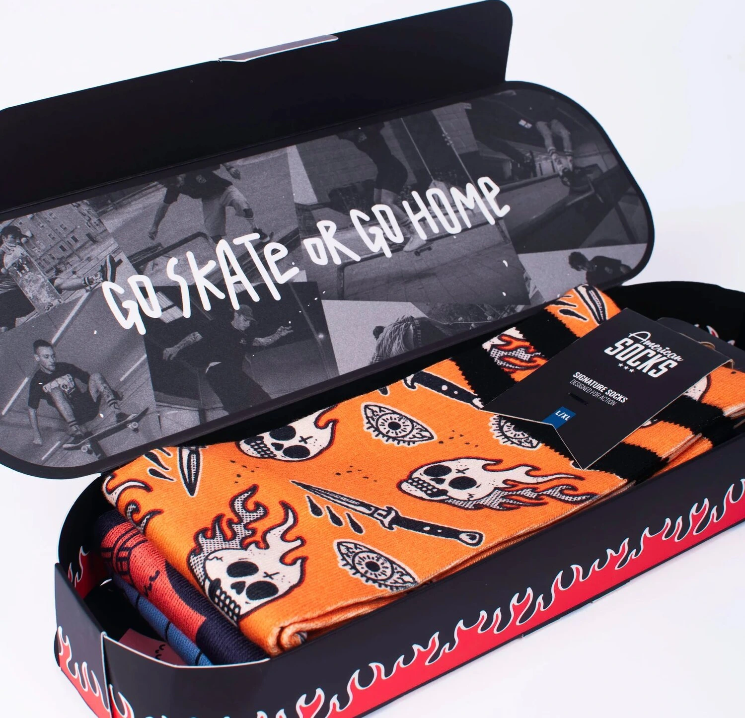 American Socks Skateboard gift box, Multi-color, L/XL