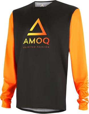 AMOQ Ascent Comp Jersey Black-Orange, XS