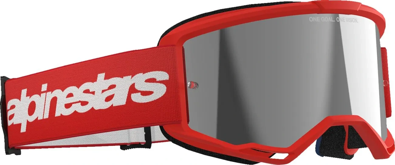 GOGGLE VISION 3 WORDMARK RED MIRROR-SIL