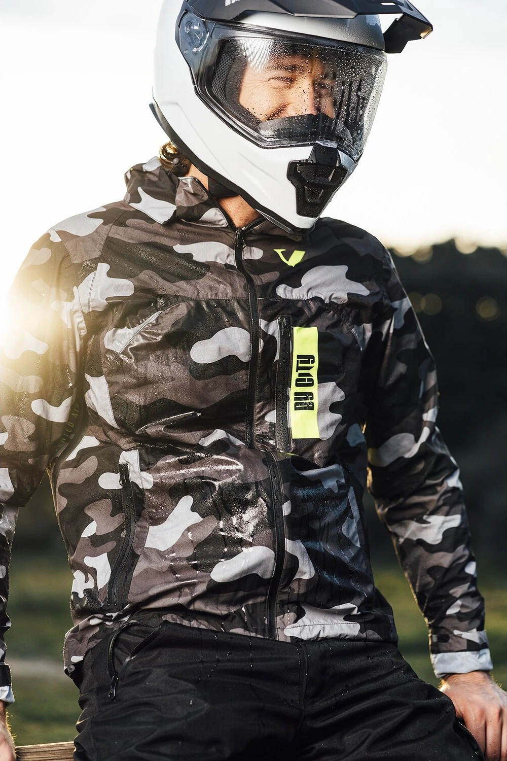 By City Military Rain jacket, Black, XL