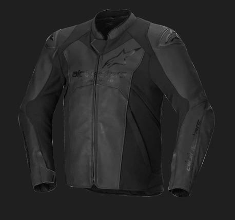 Alpinestars Leather Jacket Faster v3 Black/Black, 46