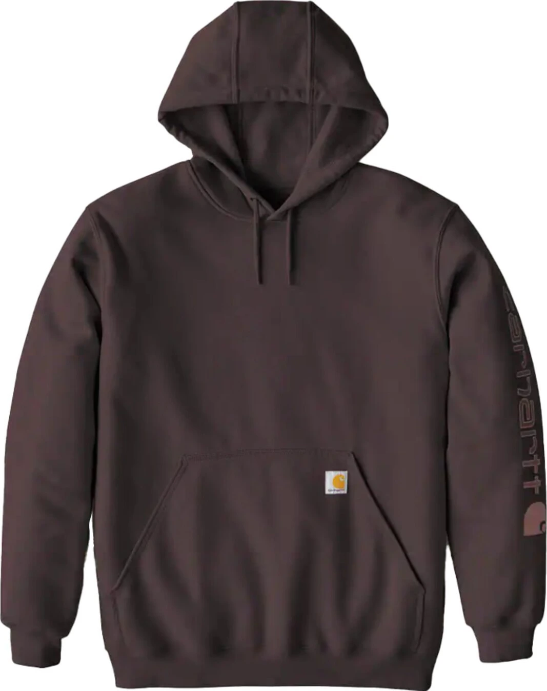 Carhartt Sleeve Logo hoodie, dark sepia, S