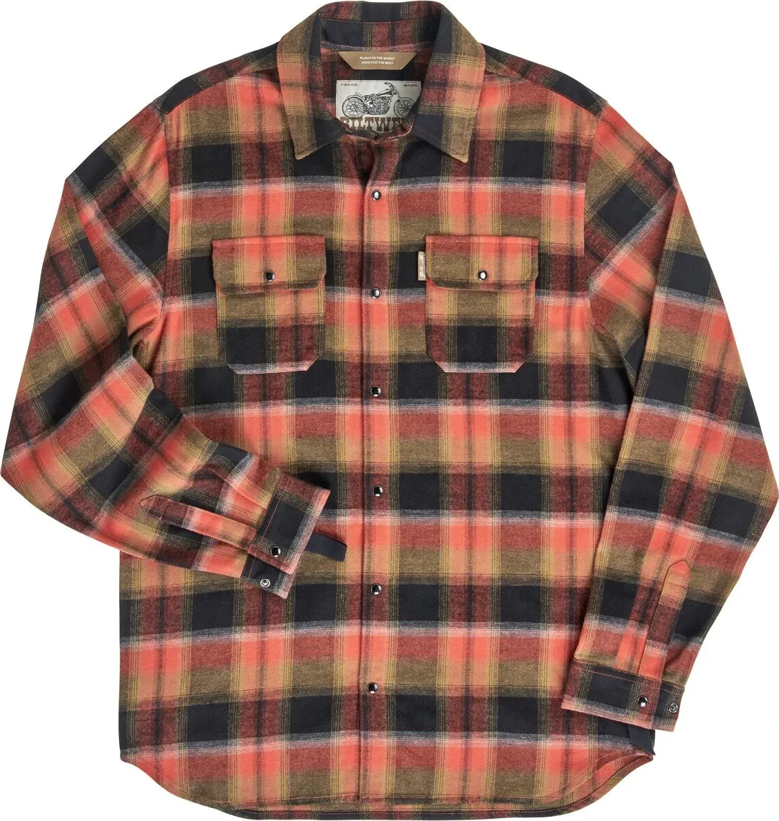 SHIRT FLANNEL HI TEST RUST XS