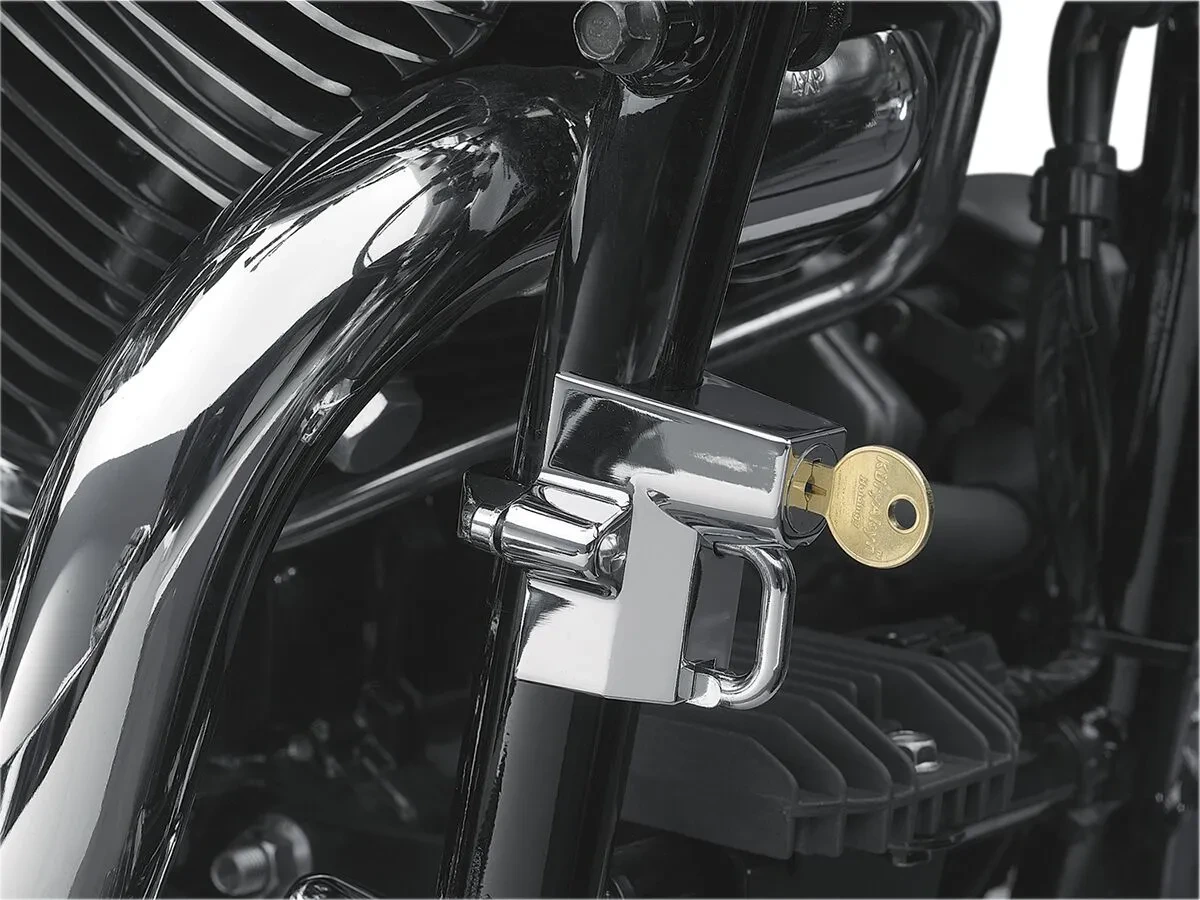 UNIVERSAL HELMET LOCK 7/8 - 1 1/4" TUBES - CHROME