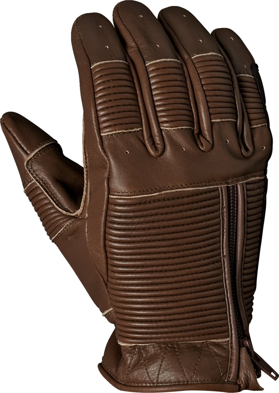 Roland Sands Bronzo leather gloves tobacco