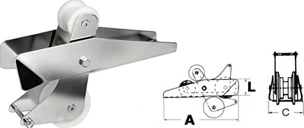 SS seesaw stemhead roller