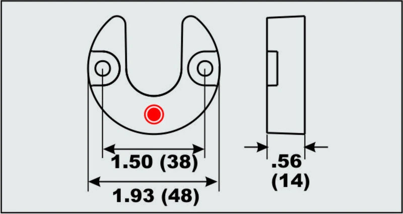 Perf metals anode Trim Cylinder Mercruiser Alpha I Gen II (1991-)