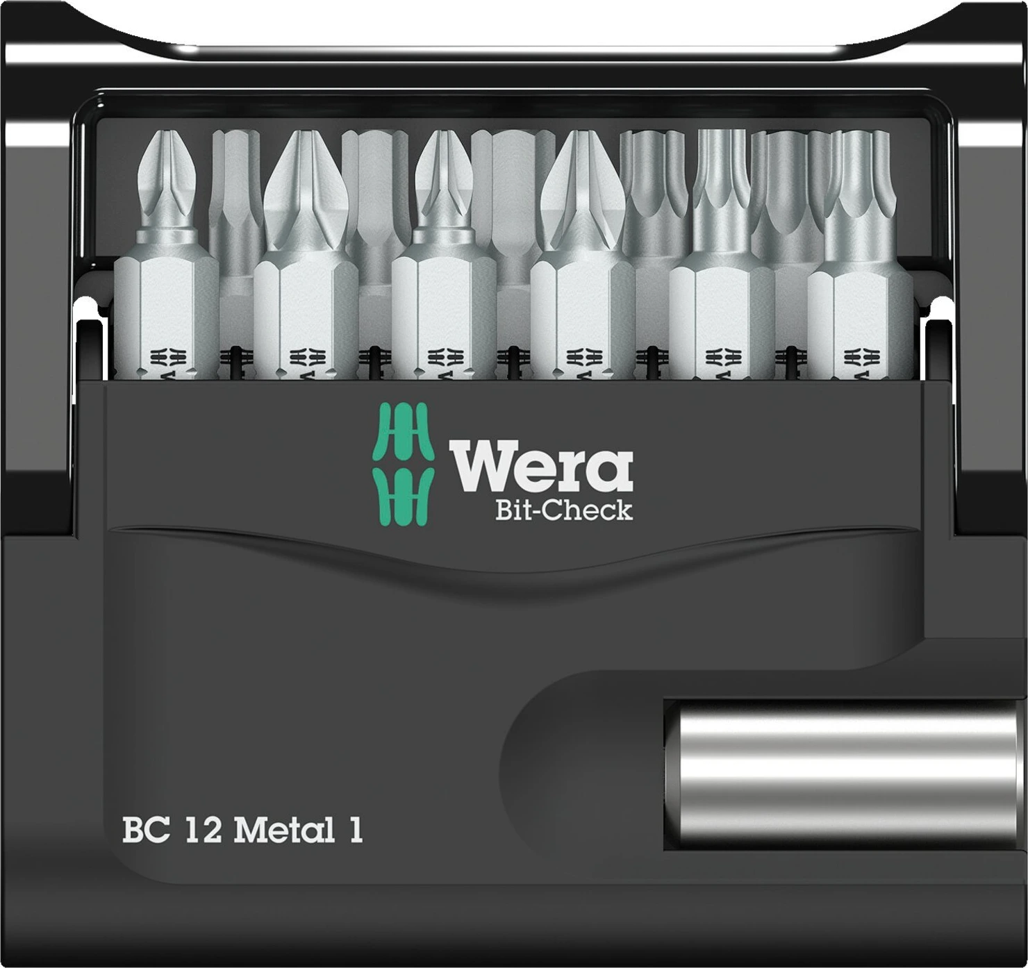 Wera bit assortment 11 pcs. with bit holder, Black