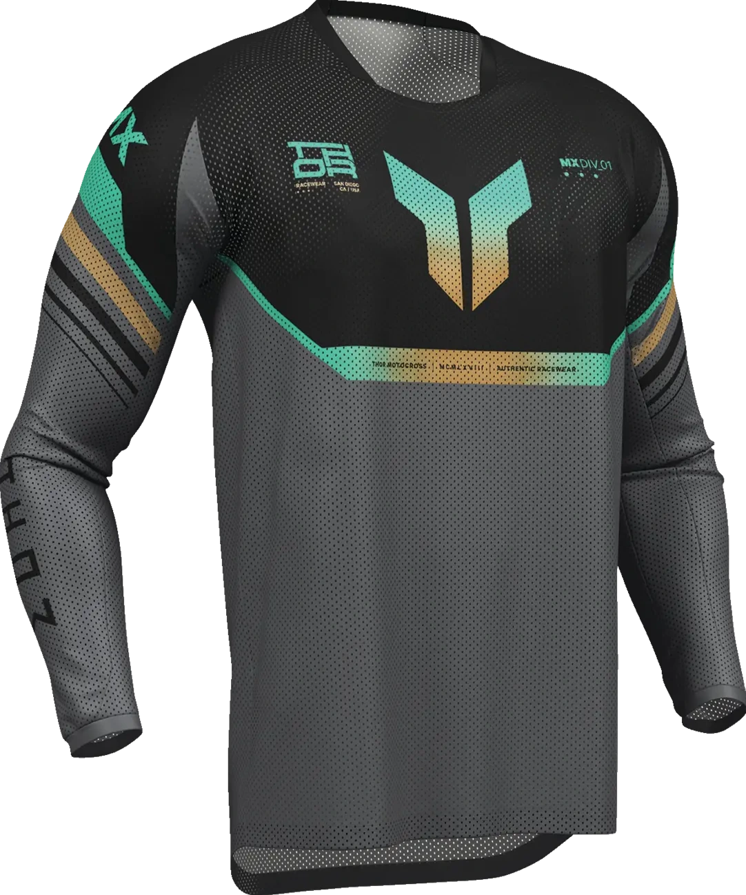 JERSEY LAUNCHMODE-VENT RAPTOR BLK/CH M
