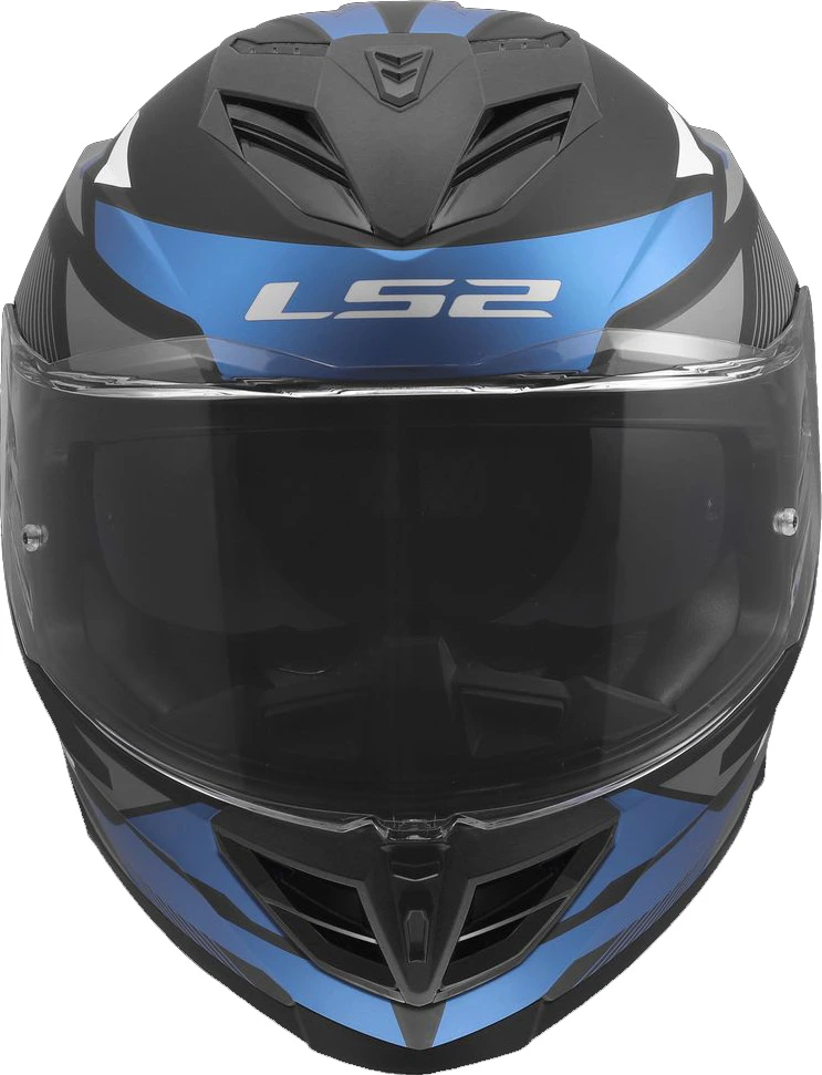 LS2 FF818 STORM III KOMAI Helmet - Black Blue, 3XL