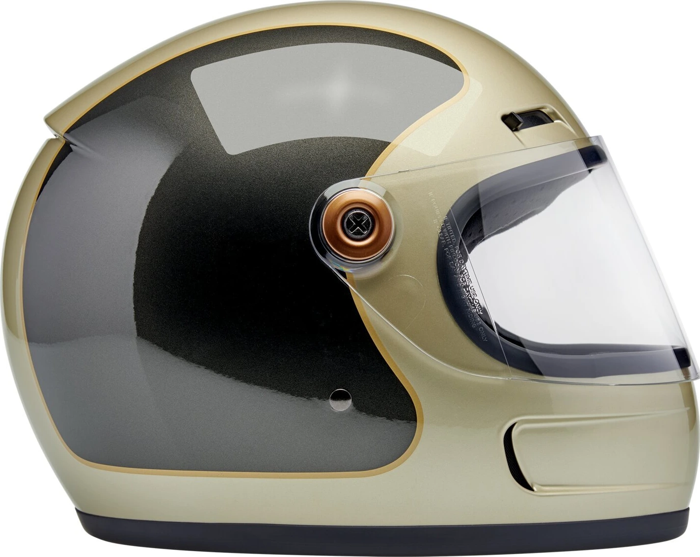 Biltwell Gringo SV helmet, tracker champagne Gold, XS, Metallic