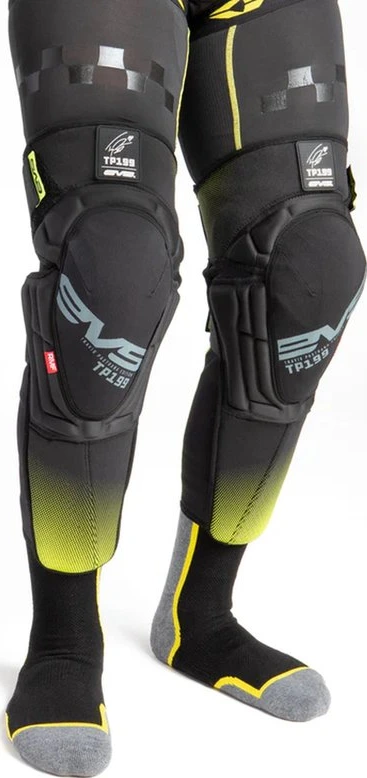 EVS TP199 Knee / Shin Guard Black/Hi Vis, S/M