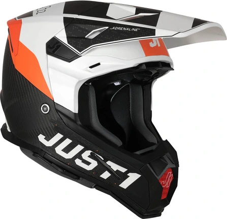 Just1 Helmet J-22 C Adrenaline Orange/White/Carbon Matt, S