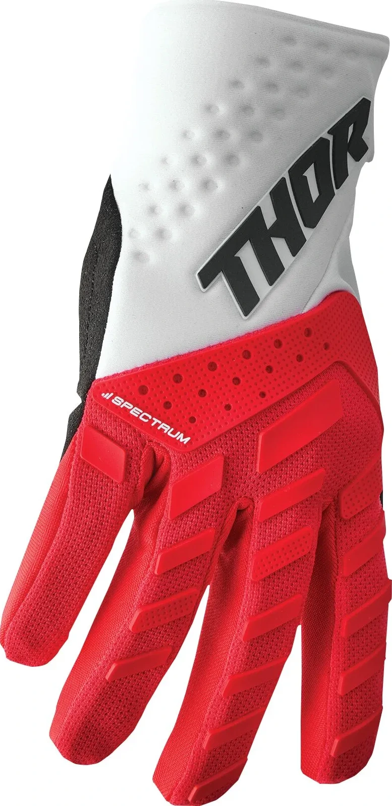 GLOVE SPECTRUM RED/WH XS
