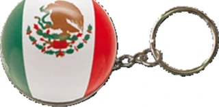 Triktopz Mexico flag key chain