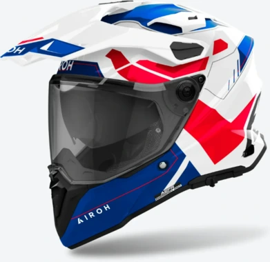 Airoh Helmet Commander 2 Reveal Blue/Red Gloss, 2XL