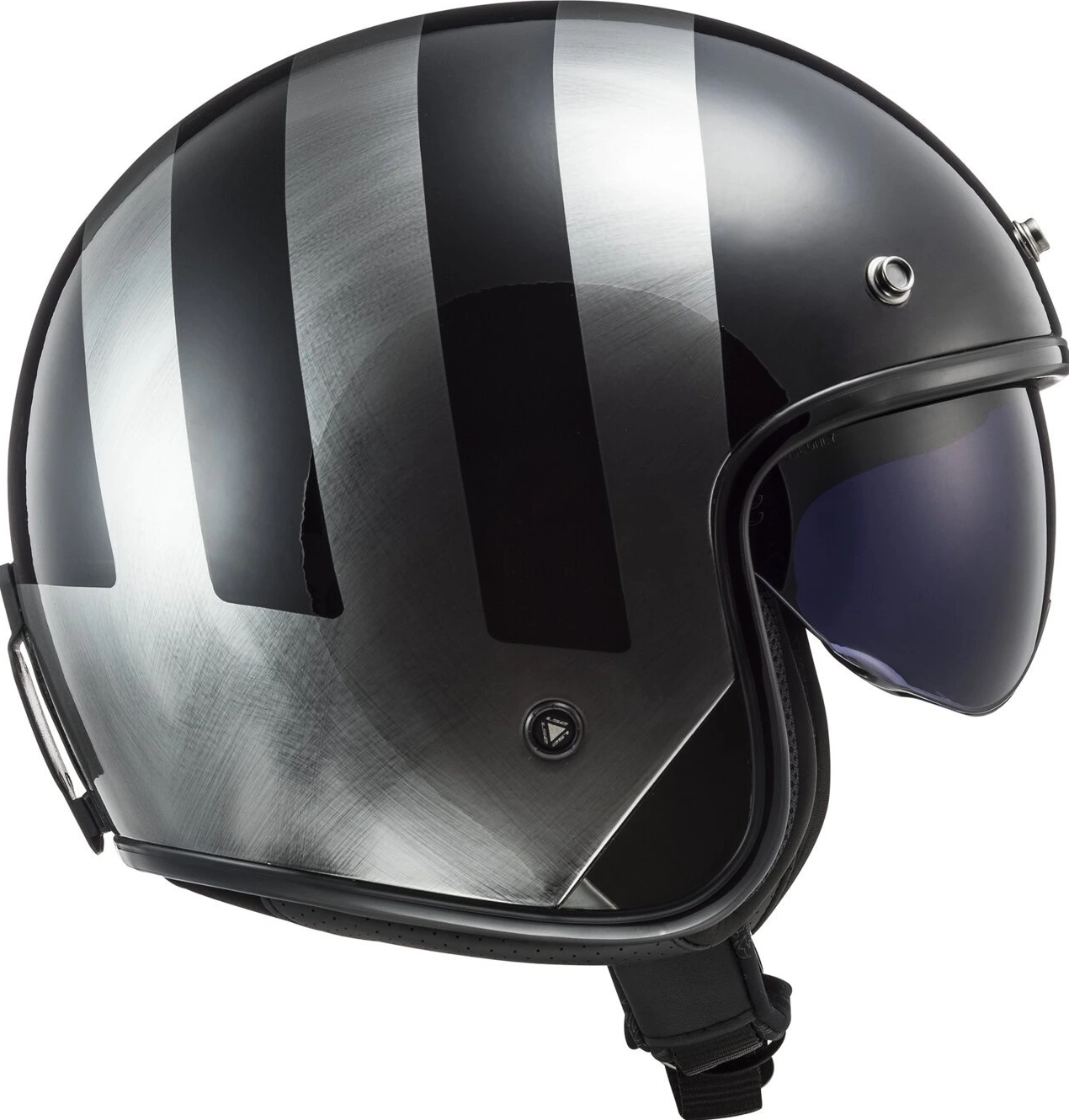 LS2 Bob II Lines helmet lines, Black, XS, Gloss