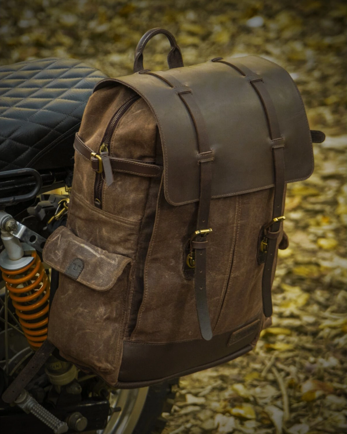 Trip Machine Rambler backpack bag, tobacco brown