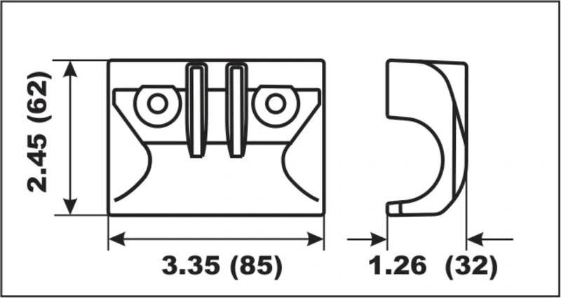 Perf metals anode Bracket Yamaha 40/50HP