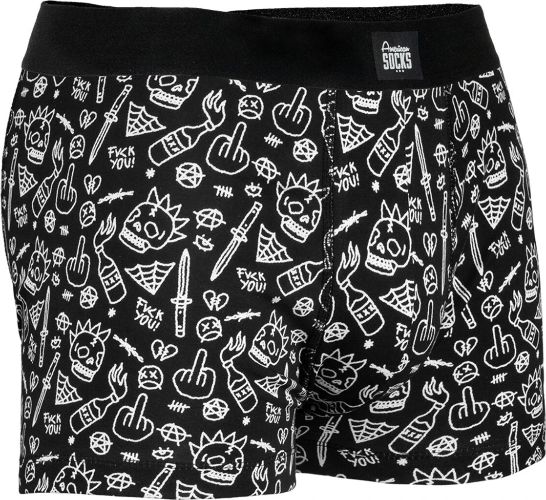 American Socks No Direction underwear, Black, S