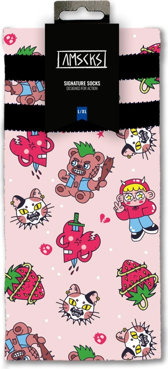 American Socks Sweet Madness Mid High socks, Pink, S/M