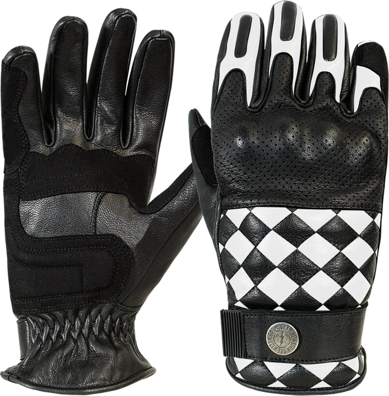 John Doe Tracker Race gloves, Black, white, 2XL