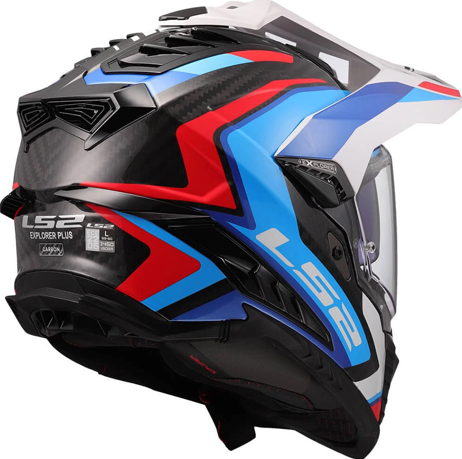 LS2 MX701 C EXPLORER FRONTIER II Helmet - White Blue, XL