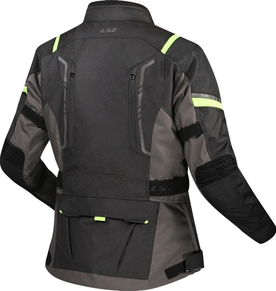LS2 Narvik Lady Jacket - XL, Grey Black H-V Yellow