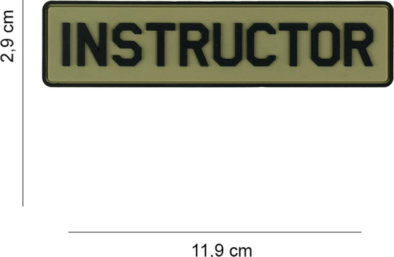 Army Surplus Patch 3D PVC Instructor
