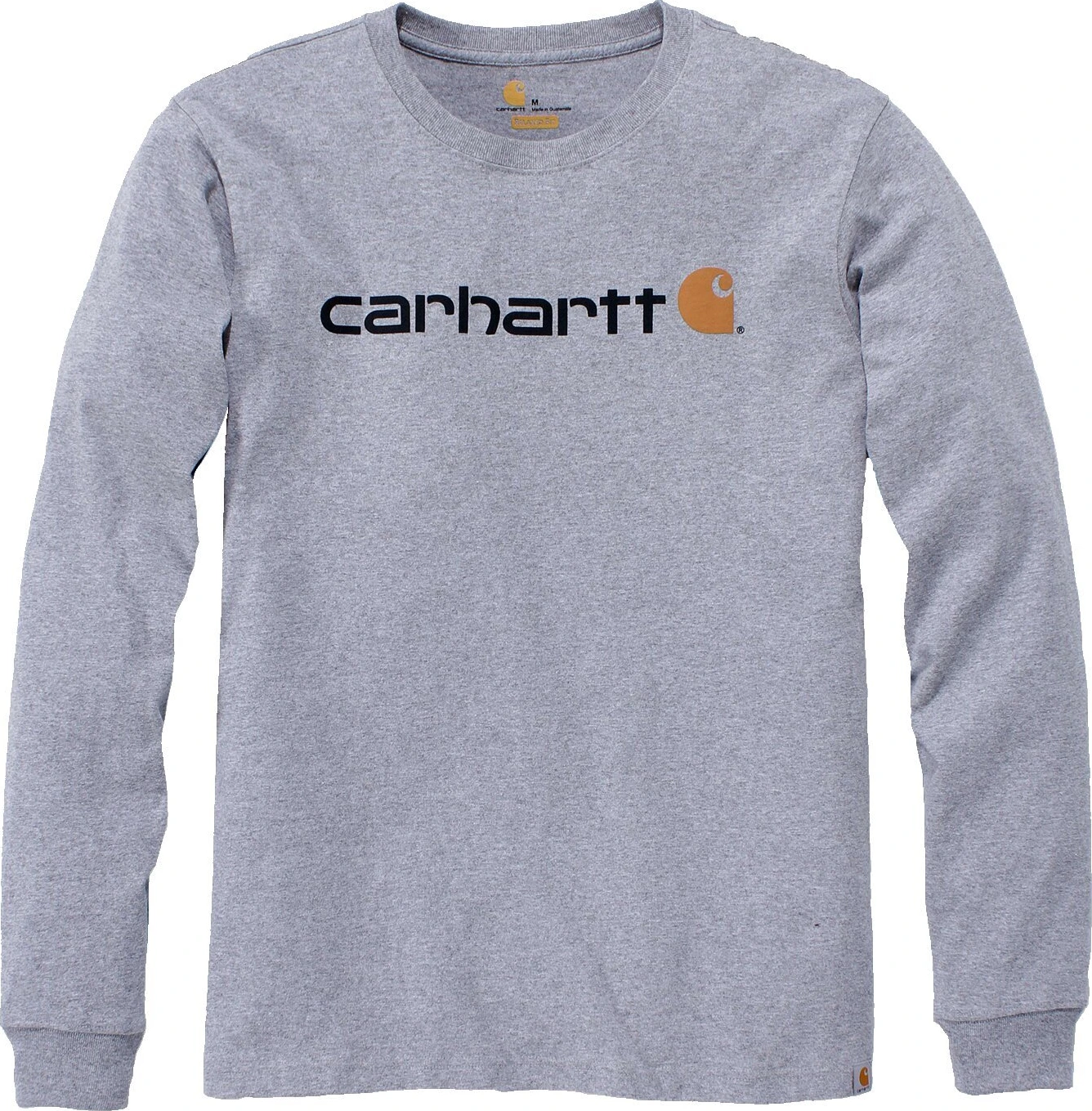 Carhartt Logo graphic long sleeve, heather gray, S