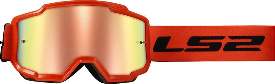 LS2 CHARGER GOGGLE - H-V Orange/Iridium Visor