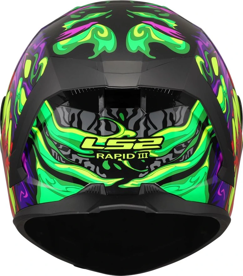 LS2 FF820 RAPID III LYCANT Helmet - Purple Green, 3XL