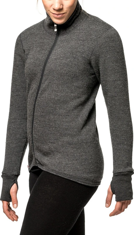 Woolpower Full zip 400 Merino Mid layer Jacket grey, 2XL