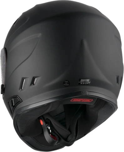 SIMPSON Helmet Venom 06 solid matt black, XS