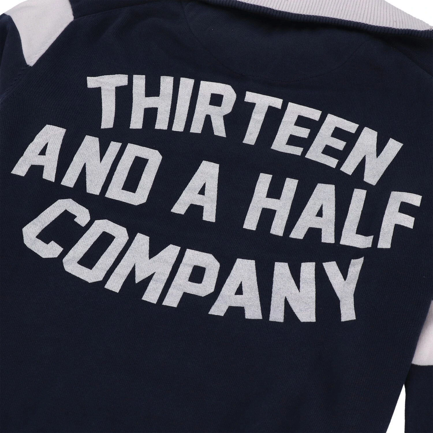 13 1/2 Outlaw half-zip sweater, Navy, offwhite Navy, 2XL